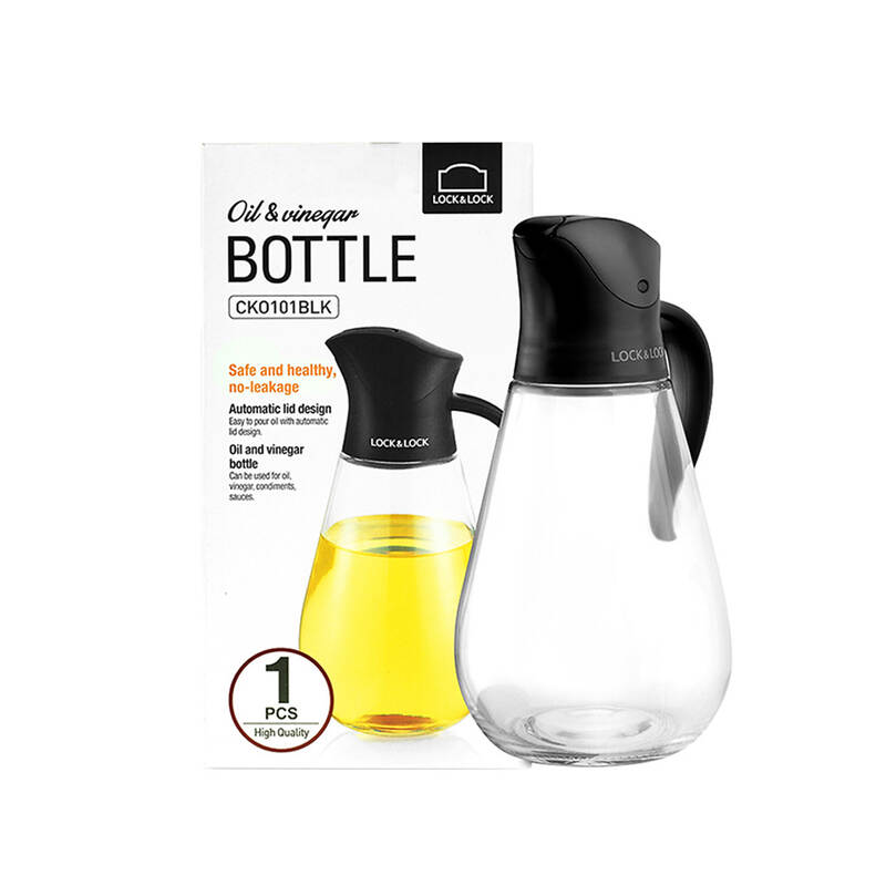 Bình Đựng Dầu Với Nắp Mở Tự Động LocknLock 550Ml - 2 Màu (Đen. Đỏ) - CKO101 image number null